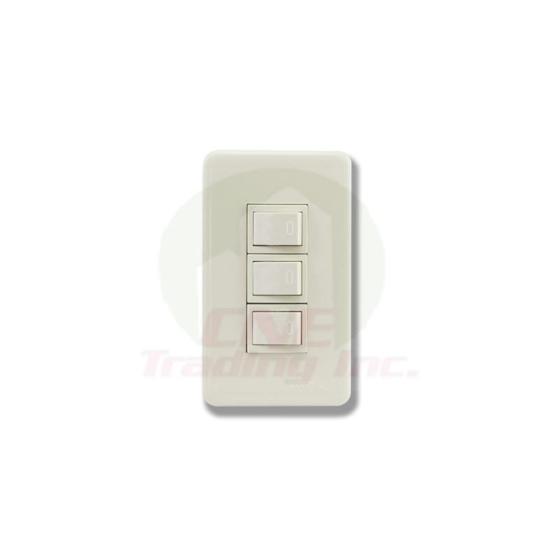 eOppo Classic Series 1-Way Switch 3-Gang