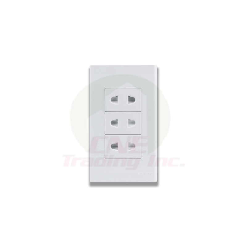 eOppo Wide Series 3-Gang Outlet